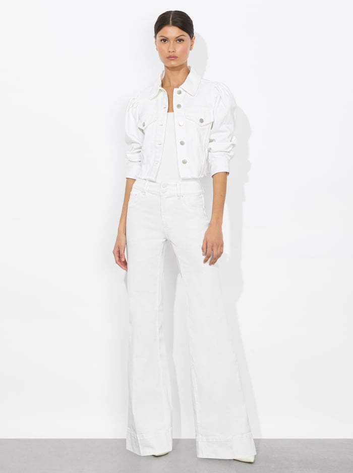 LANA DENIM JACKET - WHITE image 1 - Alice And Olivia
