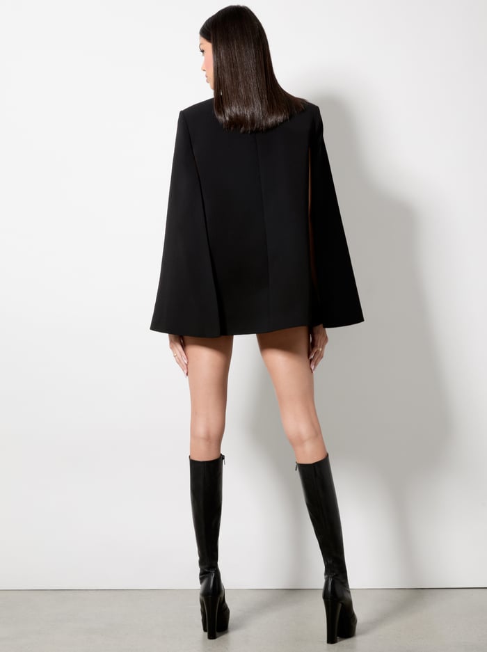 PHILIPPA BOW CAPE - BLACK/OFF WHITE image 2 - Alice And Olivia