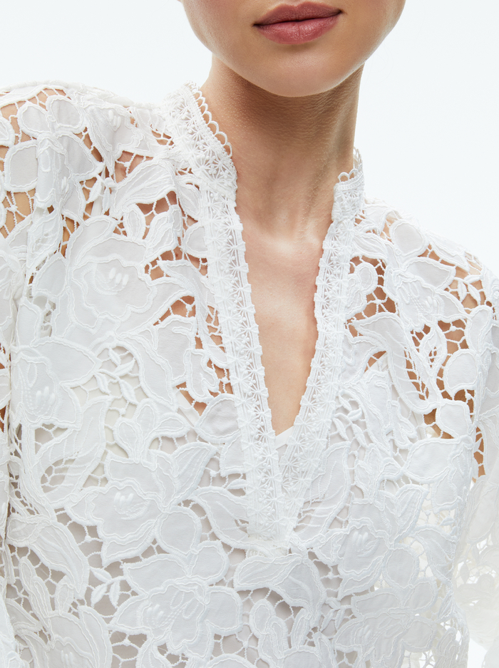 AISLYN BLOUSE - OFF WHITE image 3 - Alice And Olivia