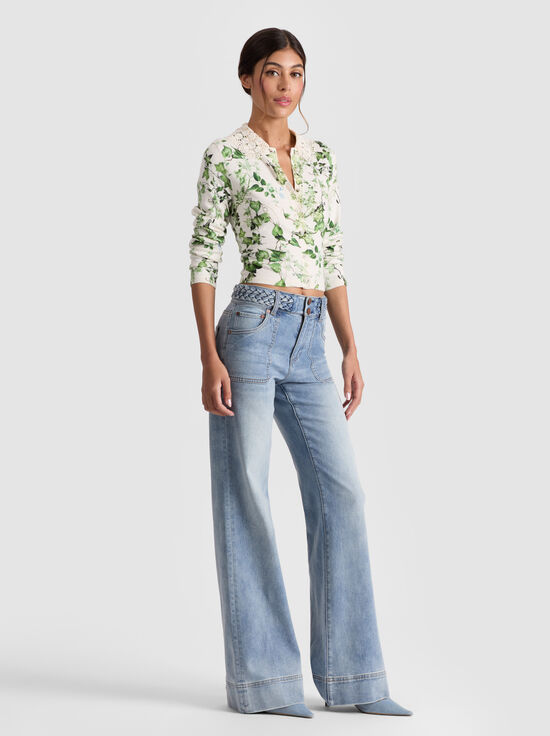 VINEYARD-CARSON COLLARED CARDIGAN