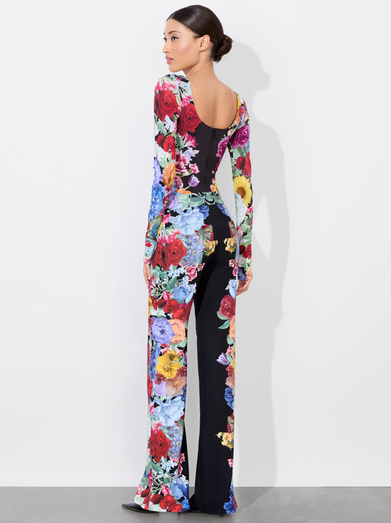 GARDEN BRUNCH BLACK-RHYS BALLET BODYSUIT