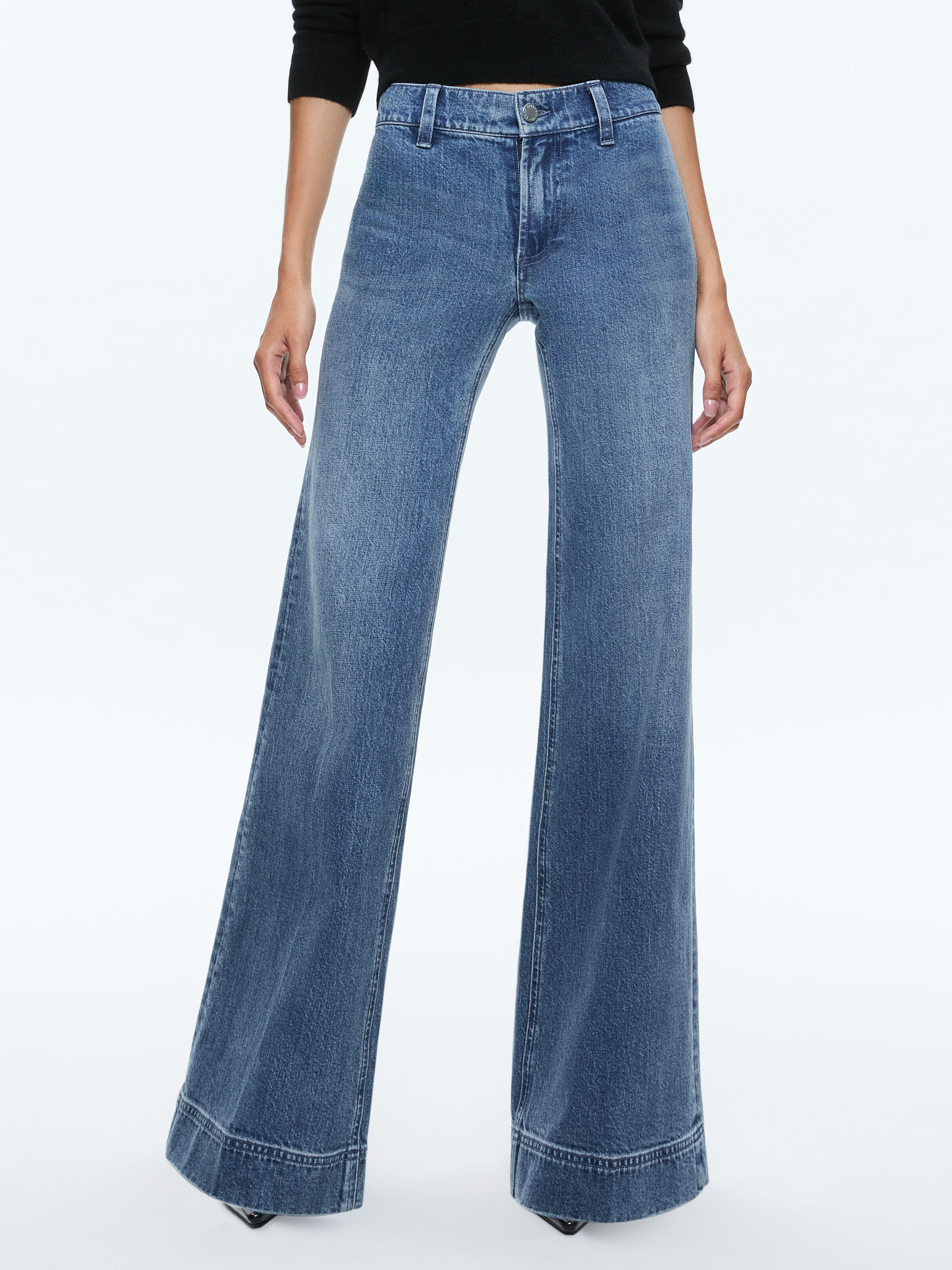 Alice and olivia wide leg jeans store