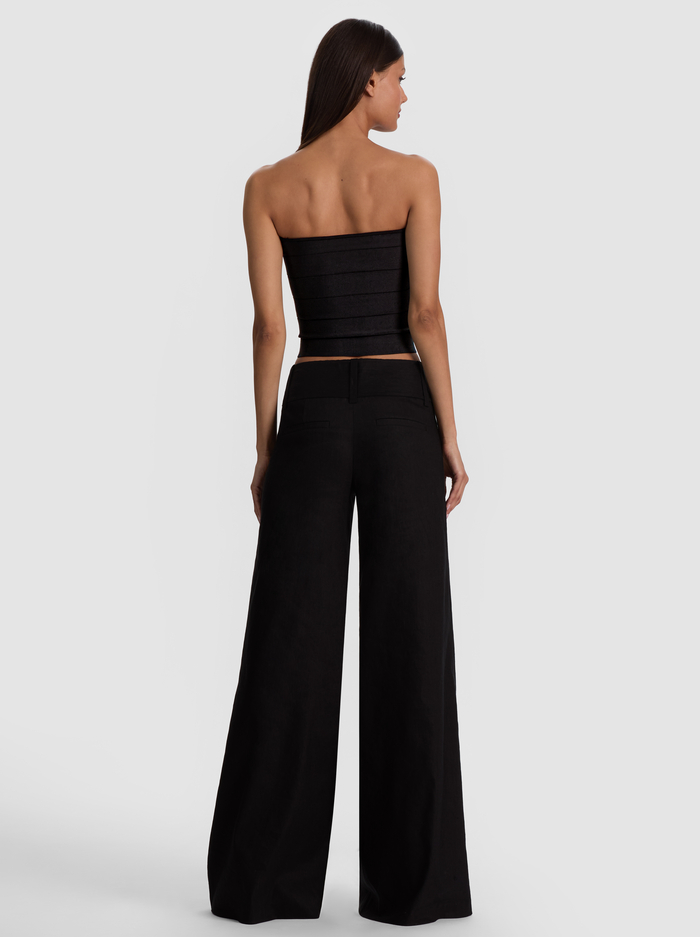 ALISON BANDAGE TUBE TOP - BLACK image 2 - ALICE + OLIVIA