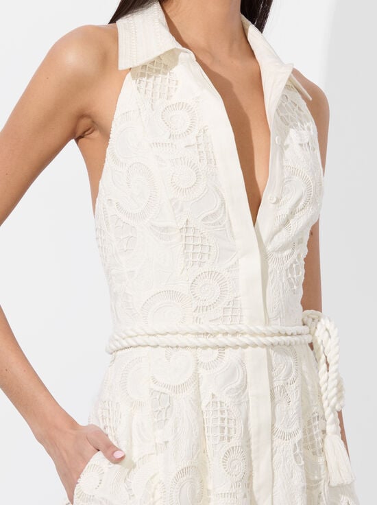 OFF WHITE-LUCY MINI SHIRT DRESS