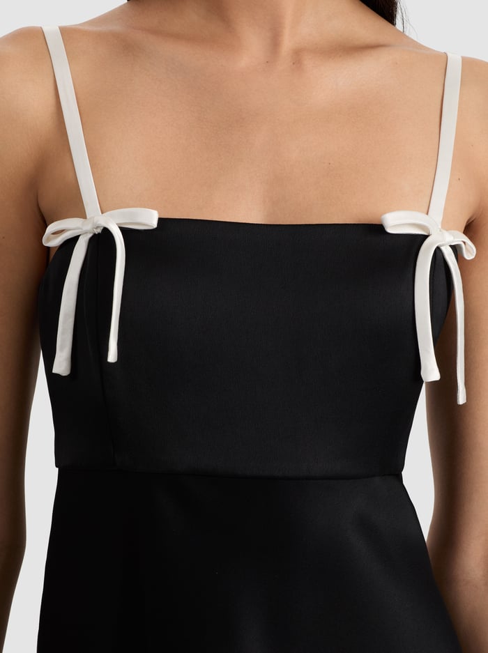 MORGAN BABYDOLL DRESS - BLACK image 1 - Alice And Olivia