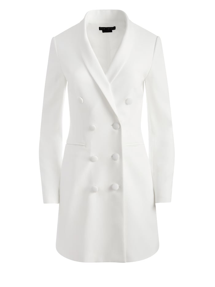KYRIE TUXEDO DRESS - OFF WHITE image 5 - Alice And Olivia