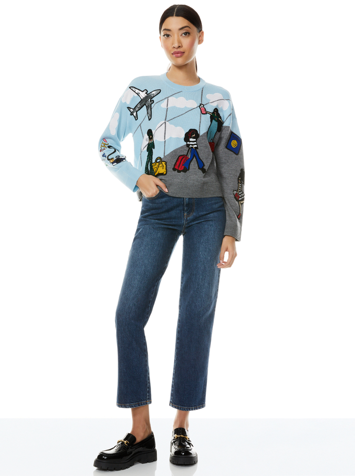 GLEESON EMBELLISHED PULLOVER - MULTI image 2 - ALICE + OLIVIA