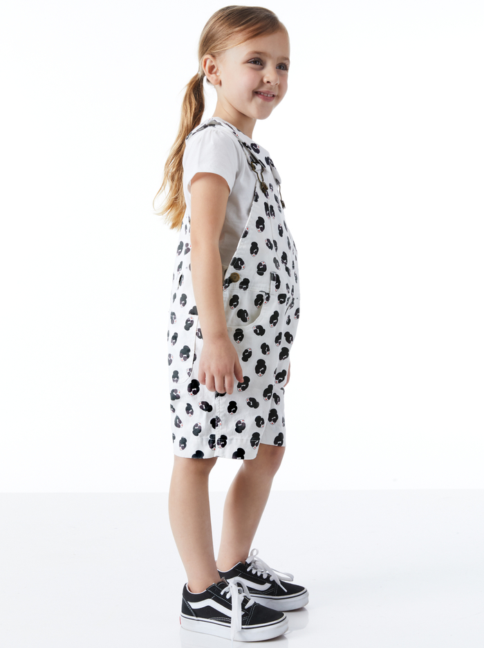 A+O x DOTTY DUNGAREES OVERALL SHORTS - STACE FACE image 2 - ALICE + OLIVIA