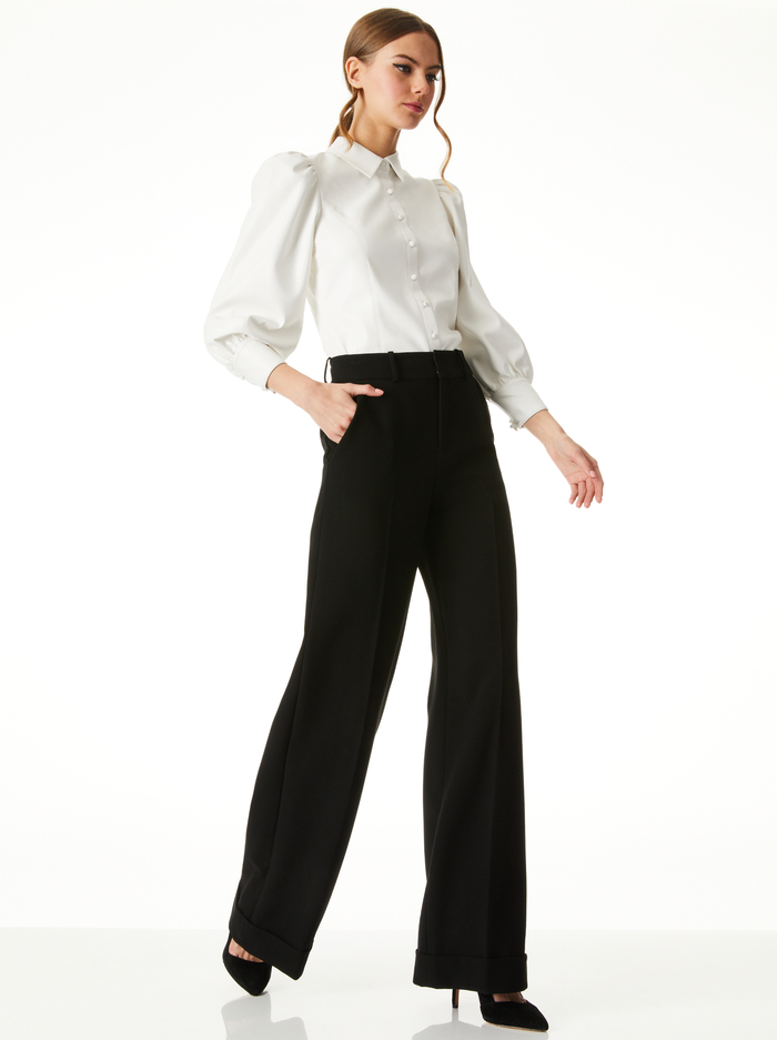 NADINE VEGAN TOP - OFF WHITE image 4 - ALICE + OLIVIA