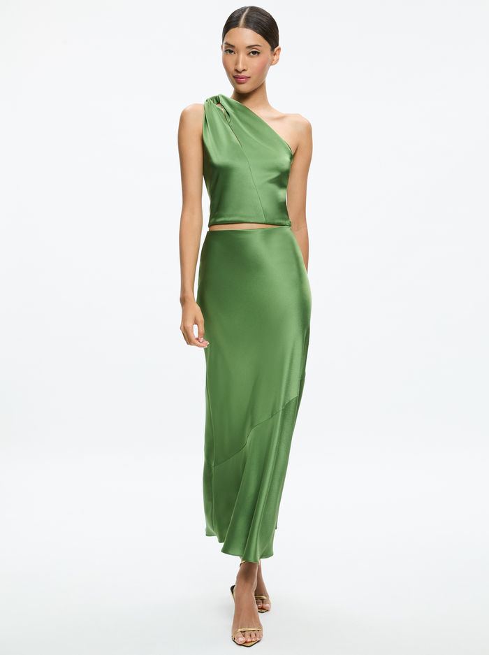 TERESE SLIP SKIRT - AVOCADO image 4 - Alice And Olivia