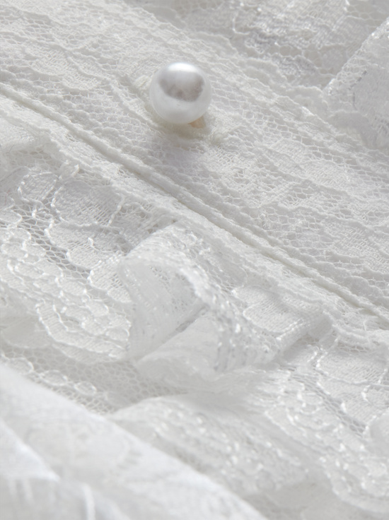 OFF WHITE-GERALDINE LACE TOP