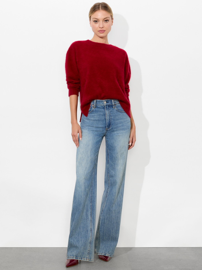 BARBRA PULLOVER - GARNET image 1 - Alice And Olivia