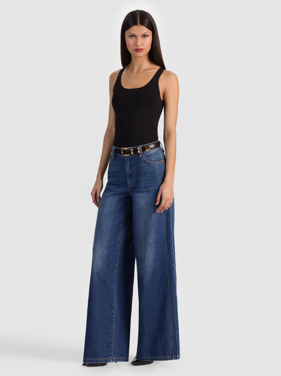 BLACK/GOLD-HAYDEN BUCKLE BELT