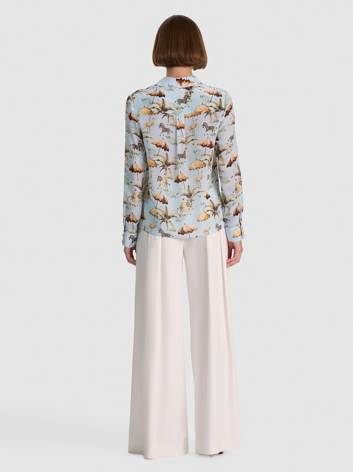 WILLA STACEFACE SILK BLOUSE - UNTAMED image 2 - ALICE + OLIVIA