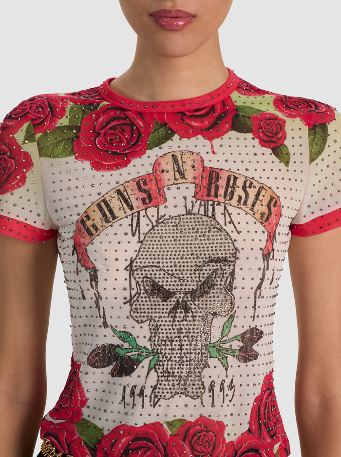 TESS EMBELLISHED TEE - SWEET ROSE OF MINE image 3 - ALICE + OLIVIA