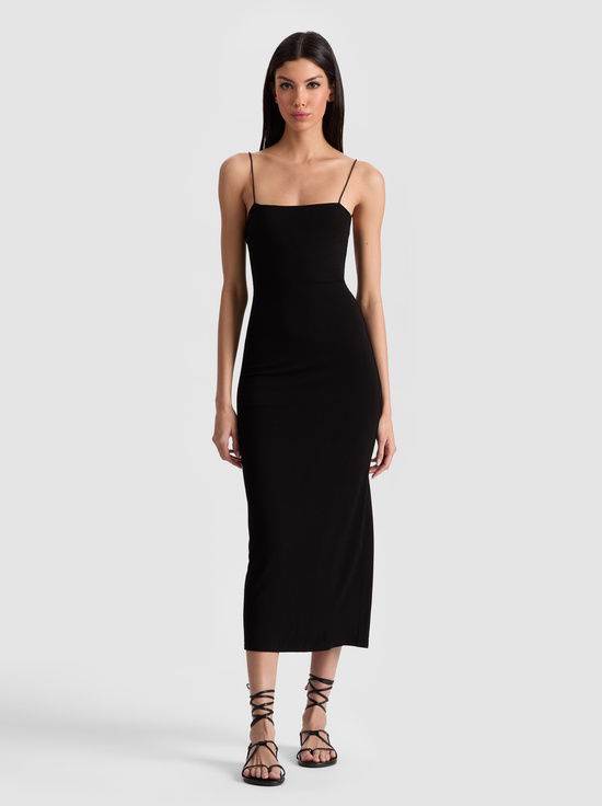 BLACK-FIFI MIDI DRESS
