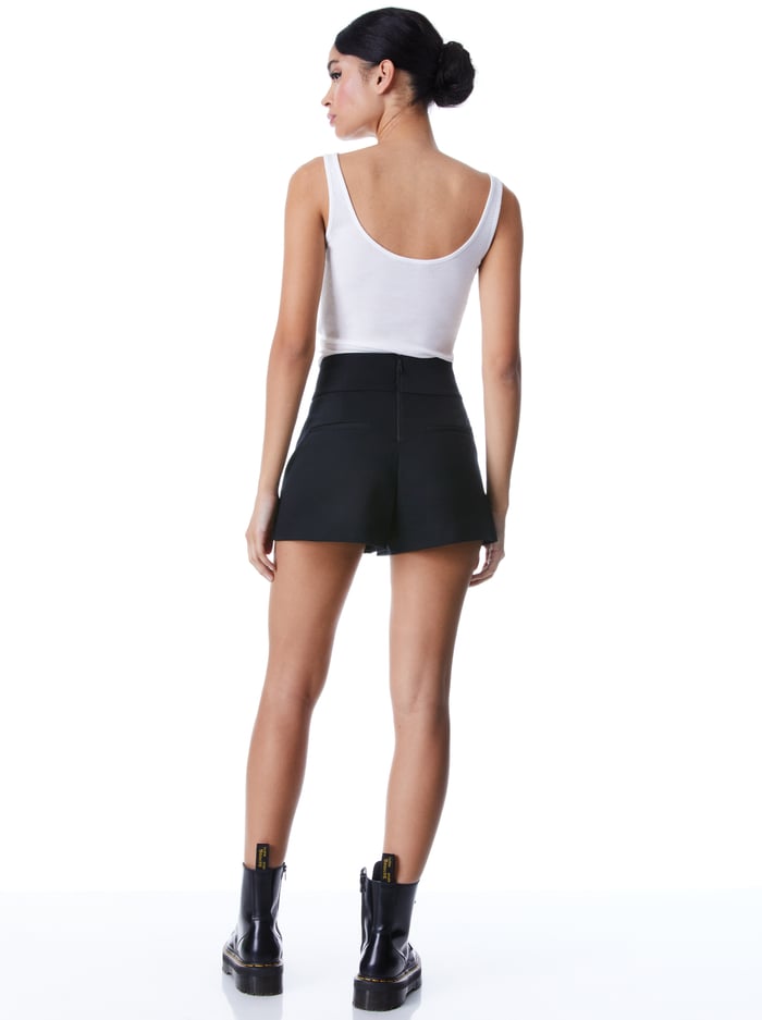 DONALD HIGH WAIST SHORT - BLACK image 1 - Alice And Olivia