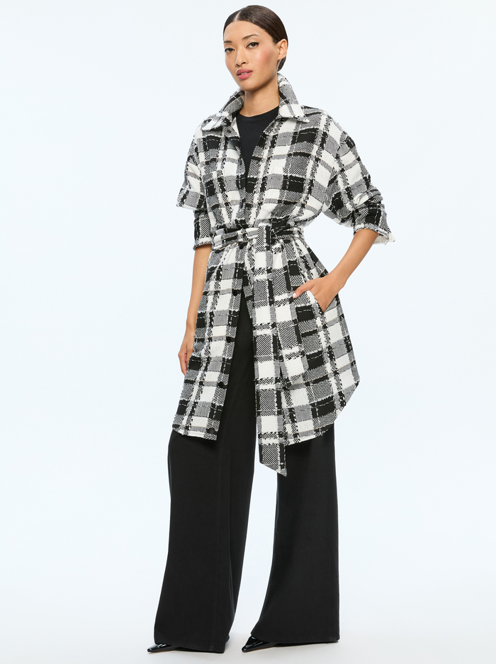 ZAZIE LONG SHACKET - BLACK/WHITE - Alice And Olivia