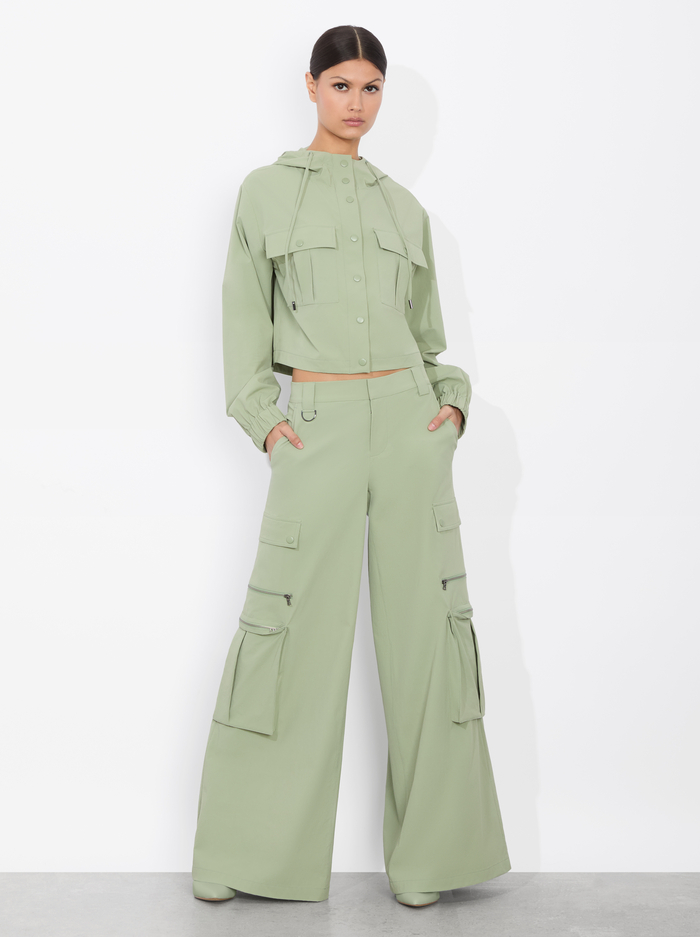 JAMES CROPPED PARKA - SAGE image 1 - ALICE + OLIVIA