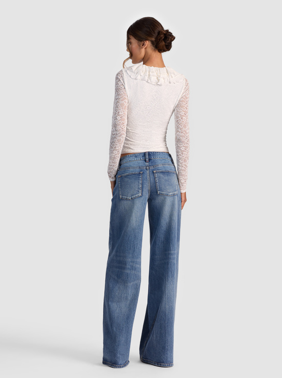 OFF WHITE-YARA RUFFLE TOP