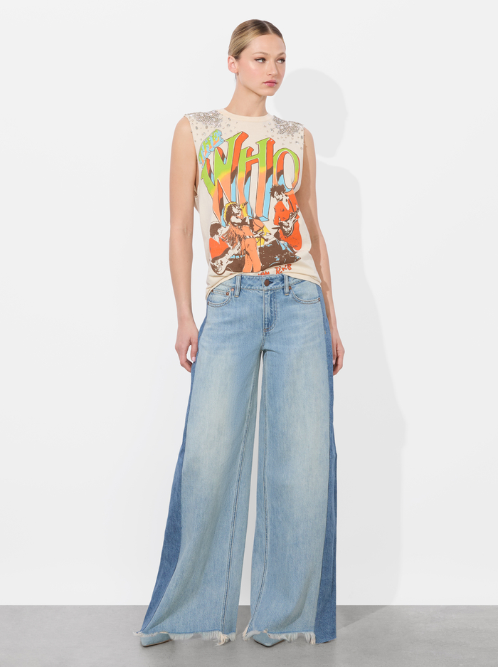 MICAH MUSCLE TANK - NATURAL image 4 - Alice And Olivia