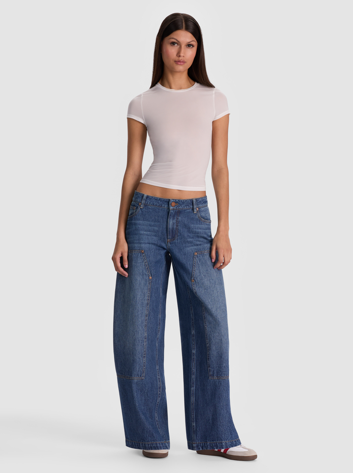 ANDIE CARPENTER BARREL JEAN - CAMBRIA VINTAGE image 1 - Alice And Olivia