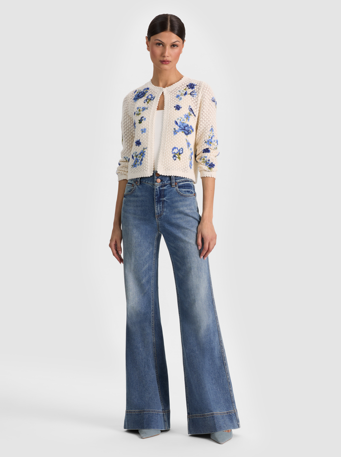 ANDERSON CROCHET CARDIGAN - FLEUR DE PARIS image 1 - ALICE + OLIVIA