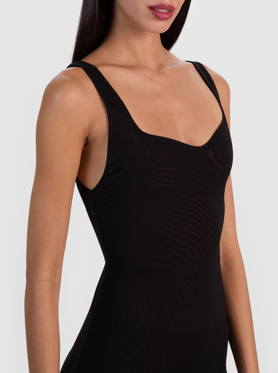 BLACK-EVE MESH MINI DRESS