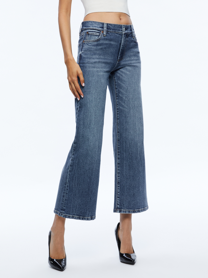 ROXIE KICK FLARE JEAN - BROOKLYN BLUE - Alice And Olivia