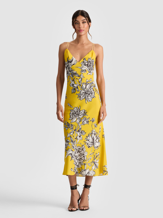 BLOOMING WILD GOLDEN HOUR-KIRO MIDI DRESS