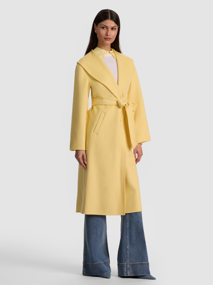 MARCELENE MIDI COAT - BUTTER image 4 - ALICE + OLIVIA