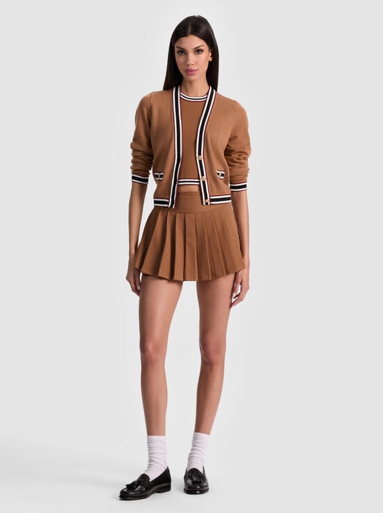 TAN MULTI-KINGSLEY CARDIGAN