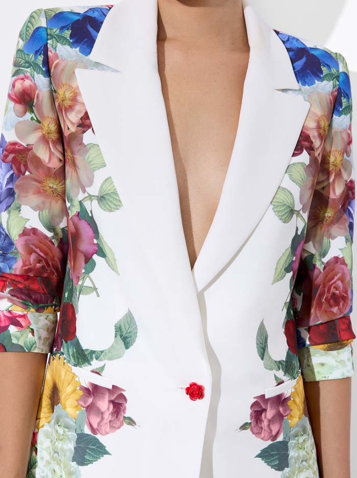 DENNY BOYFRIEND BLAZER - GARDEN BRUNCH OFF WHITE image 3 - Alice And Olivia