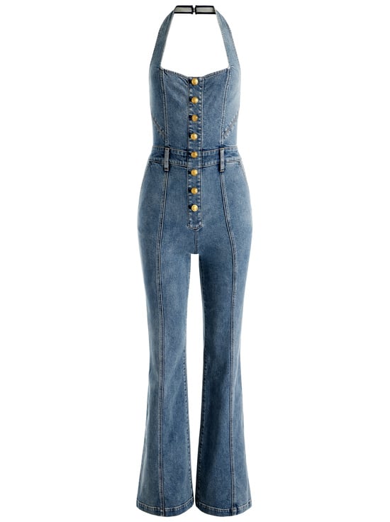 ALBERTINE BLUE-PENNIE DENIM JUMPSUIT