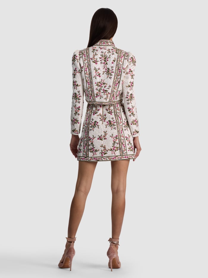 ILARIA EMBROIDERED JACKET - OFF WHITE/MULTI image 3 - ALICE + OLIVIA