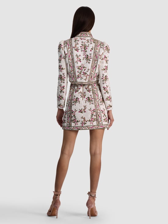 OFF WHITE/MULTI-ILARIA EMBROIDERED JACKET