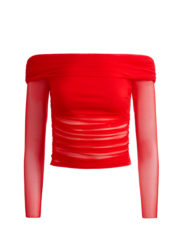 ISADOLA TOP - BRIGHT RUBY image 5 - Alice And Olivia
