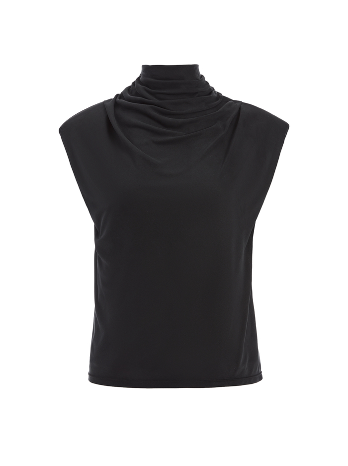 COREEN COWL NECK TOP - BLACK image 5 - ALICE + OLIVIA