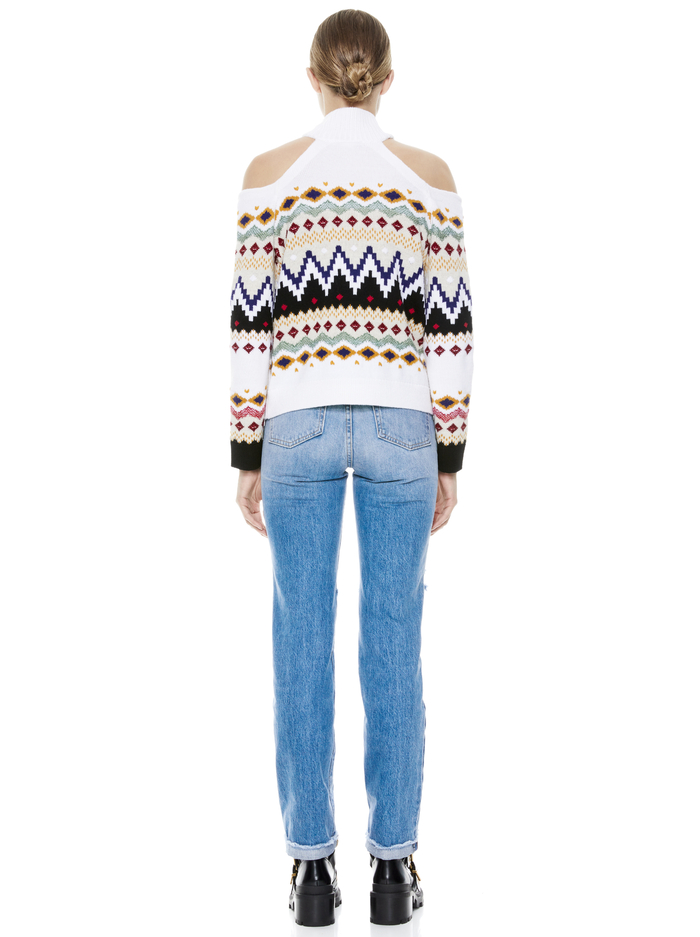 LEORA FAIRISLE TURTLENECK - MULTI image 2 - Alice And Olivia