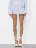 SKYLAR MINI SKORT - OFF WHITE/BLUE