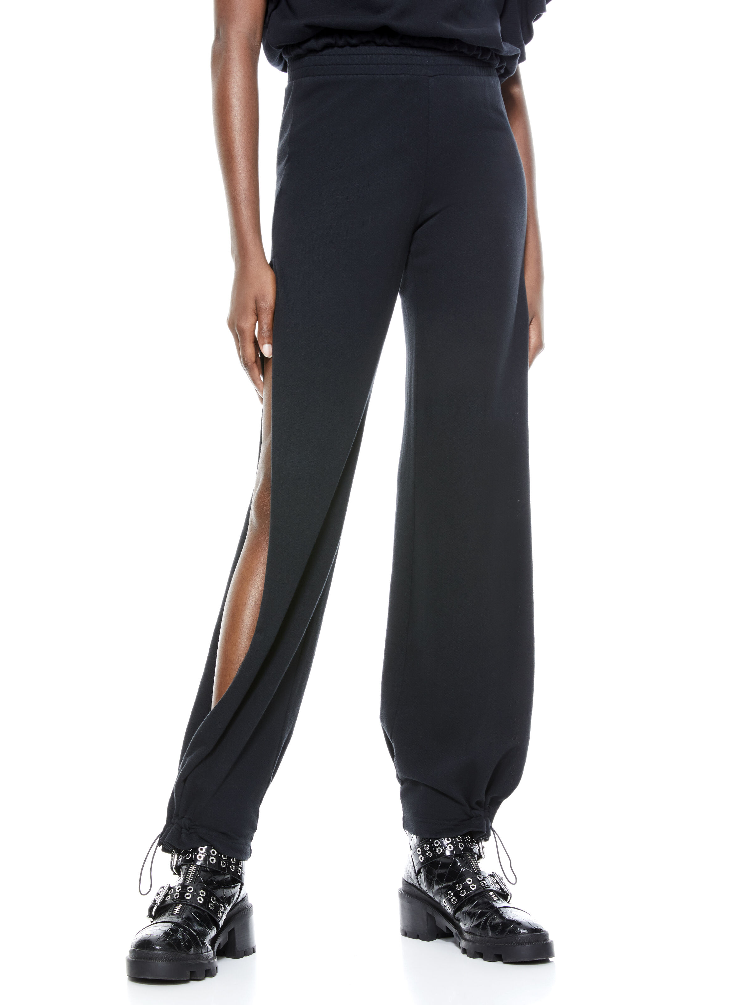 Side split joggers clearance