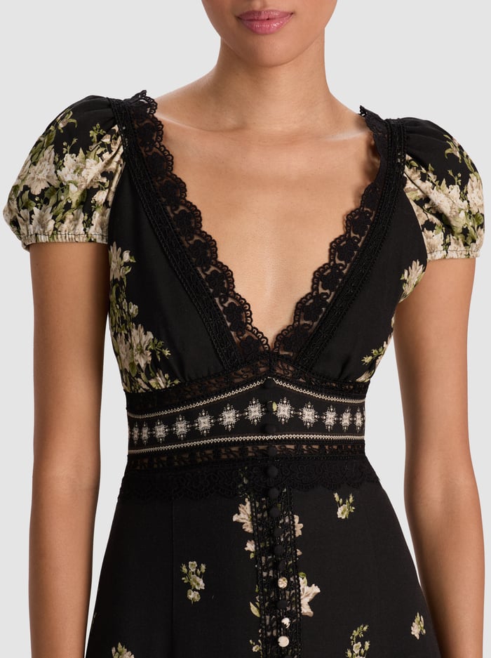 ROSE MIDI DRESS - FREE FALLING image 1 - Alice And Olivia