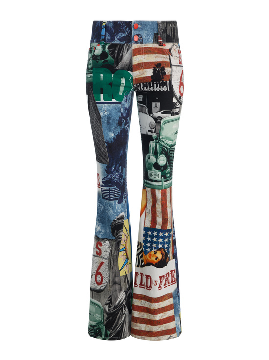 OPEN ROAD-KAI LOW RISE PRINTED JEAN