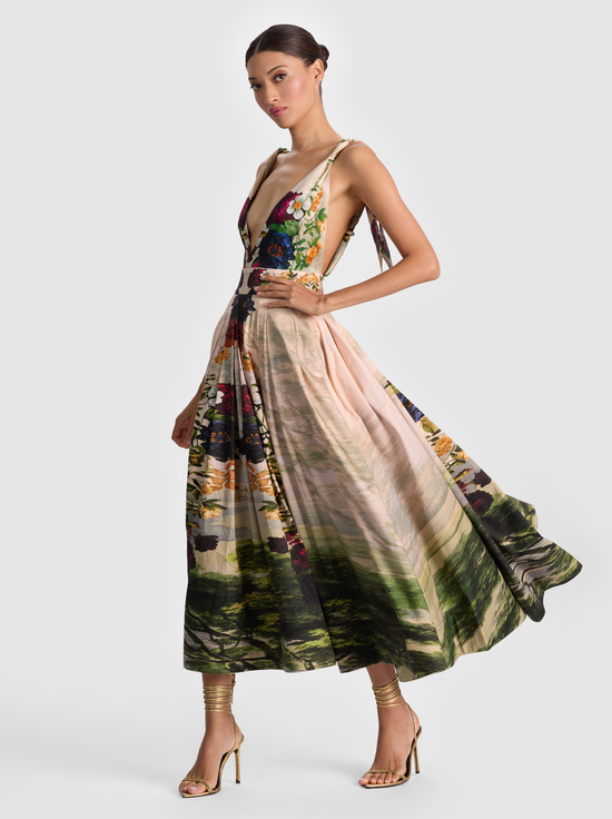 FORBIDDEN FOREST-HANA MIDI DRESS