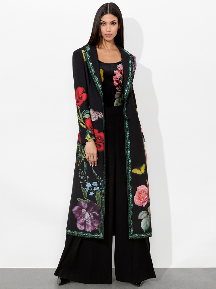 BRET LONG BLAZER - IN THE WIND FLORAL image 4 - Alice And Olivia