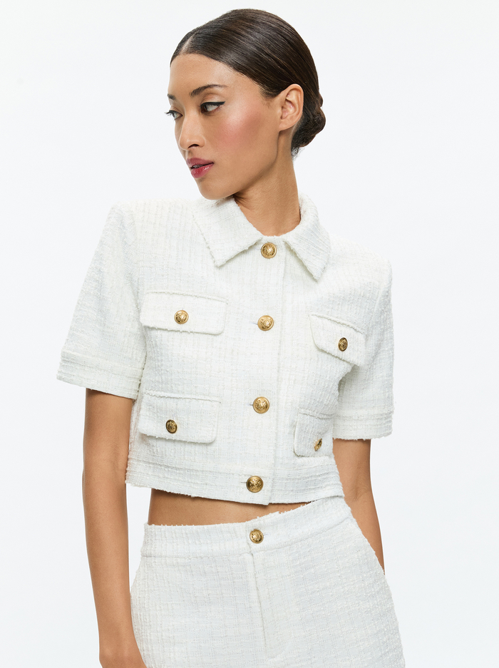 ELLE JACKET - OFF WHITE - Alice And Olivia