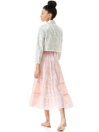 MONTEREY DITSY SOFT WHITE-CHLOE FLORAL CROPPED JACKET-