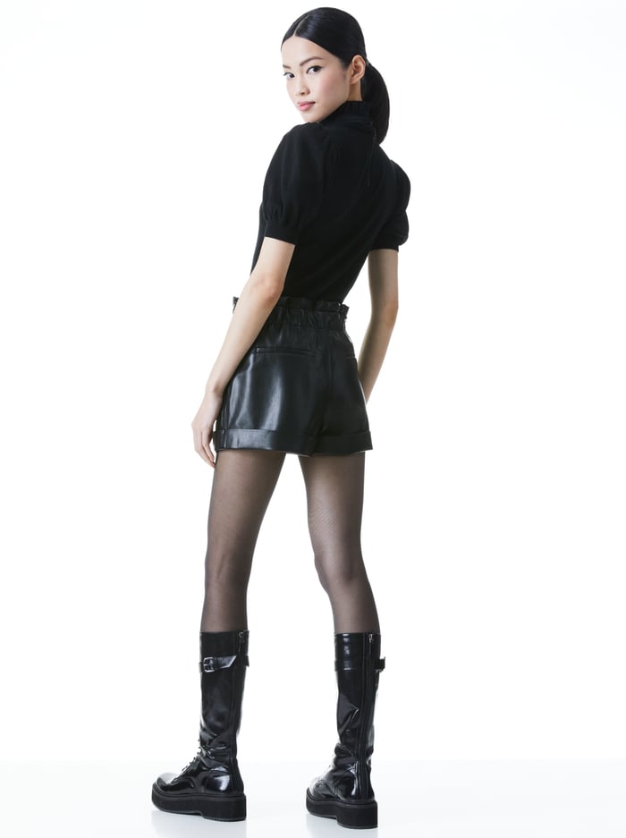 REAGAN VEGAN SHORT - BLACK image 1 - Alice And Olivia