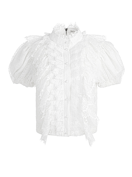 OFF WHITE-GERALDINE LACE TOP