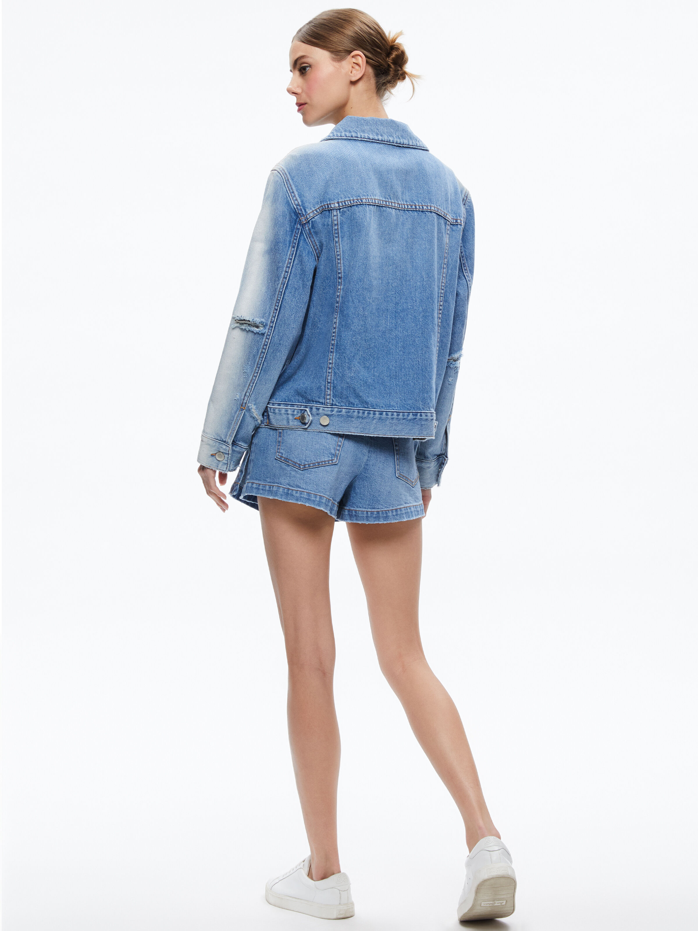 Alice olivia denim jacket store